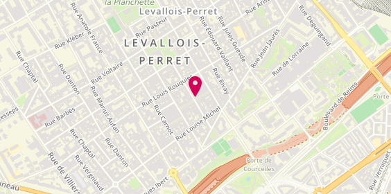 Plan de Krys, 22 Rue Trébois, 92300 Levallois-Perret