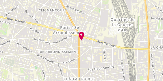 Plan de Dm Optic, 94 Boulevard Barbès, 75018 Paris