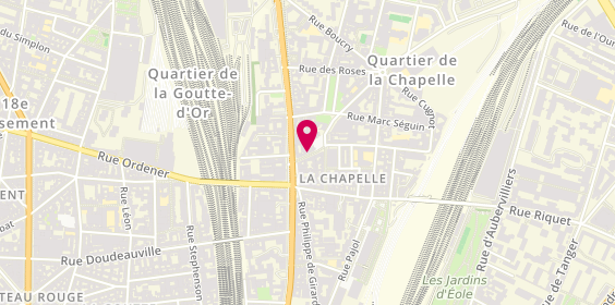 Plan de Optique Torcy, 56 Rue de Torcy, 75018 Paris