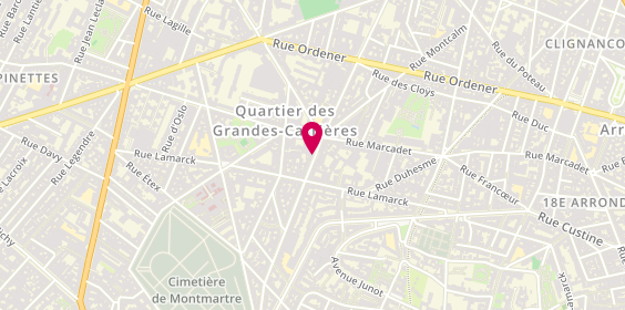Plan de Ted Optique, 59 Rue Damrémont, 75018 Paris