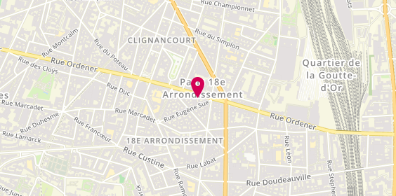 Plan de My Lunetterie Optique, 85 Rue Ordener, 75018 Paris