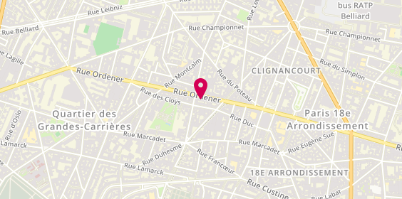 Plan de A Vous de Voir, 135 Rue Ordener, 75018 Paris