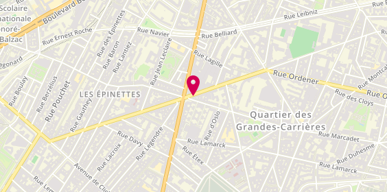 Plan de General d'Optique, 233 Rue Championnet, 75018 Paris