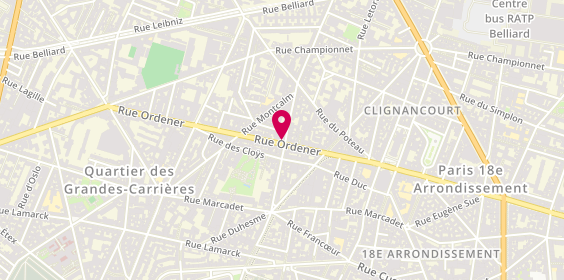 Plan de Optic 2000, 112 Rue Ordener, 75018 Paris
