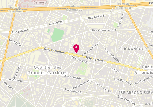 Plan de Lib Optique, 142 Rue Ordener, 75018 Paris