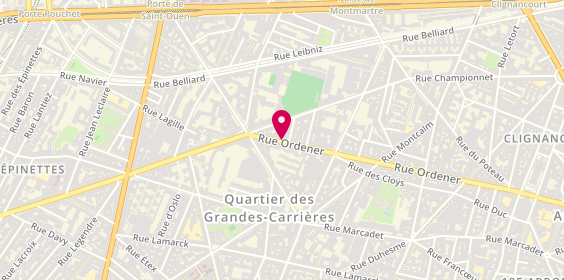 Plan de Optical Discount, 176 Rue Ordener, 75018 Paris