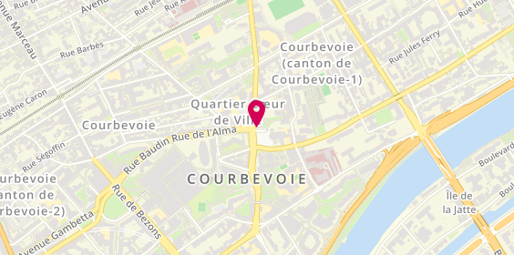 Plan de Herold Optique, 1 Rue Boudoux, 92400 Courbevoie