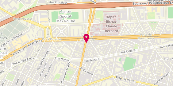 Plan de Optique Photo, 152 avenue de Saint-Ouen, 75018 Paris