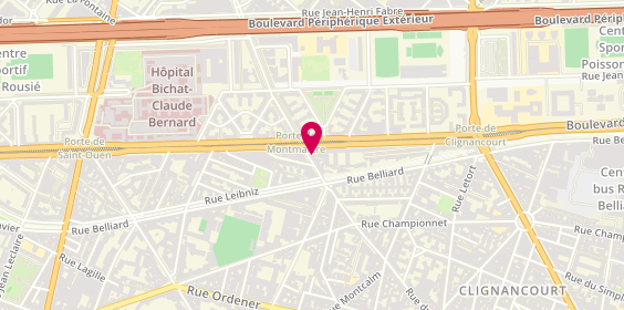 Plan de Krys, 104 Rue du Poteau, 75018 Paris