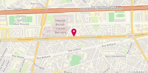 Plan de Optique Ney, 158 Boulevard Ney, 75018 Paris