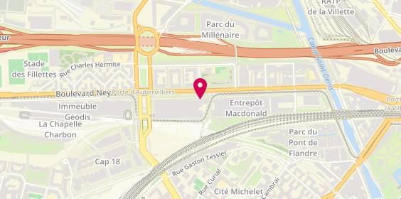 Plan de Optical Center, 187 Bis Boulevard Macdonald, 75019 Paris