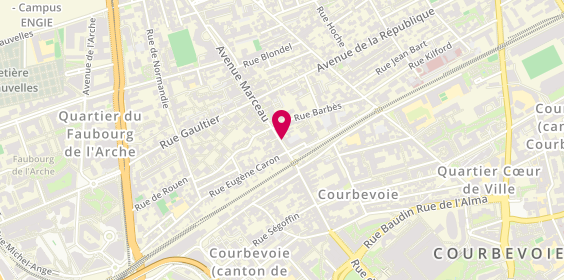 Plan de L'Optique Marceau, 6 avenue Marceau, 92400 Courbevoie