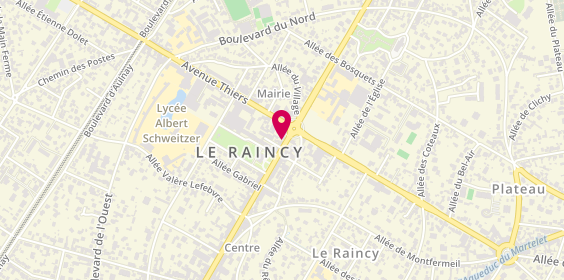 Plan de Optique du Raincy - Jérôme ATTAL, 127 avenue de la Résistance, 93340 Le Raincy