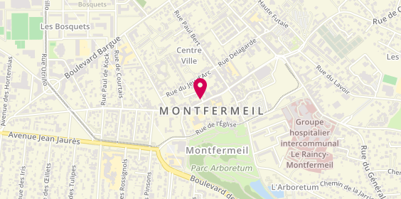 Plan de AUDIVIEW MONTFERMEIL Audioprothésistes, 19 Rue Henri Barbusse, 93370 Montfermeil