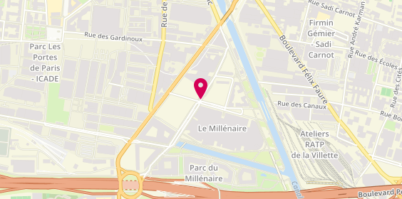 Plan de Multivision, Rue Madeleine Vionnet, 93300 Aubervilliers