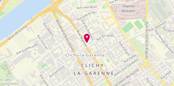 Plan de Menicon, 104 Rue Martre, 92110 Clichy