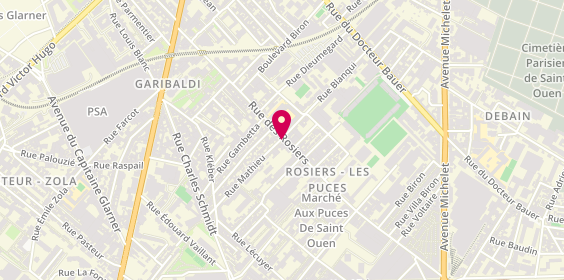 Plan de L'Opticien lunetier, 64 Rue des Rosiers, 93400 Saint-Ouen-sur-Seine