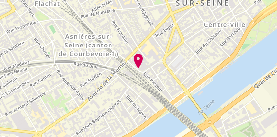 Plan de Optical'in, 4 Rue Denis Papin, 92600 Asnières-sur-Seine