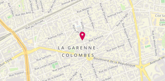 Plan de La Garenne Optique, 8 Rue Voltaire, 92250 La Garenne-Colombes