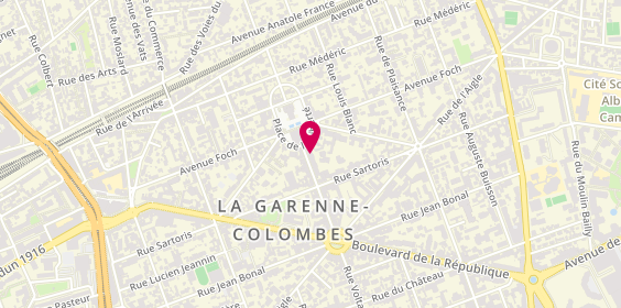 Plan de Audioptic, 3 Rue Voltaire, 92250 La Garenne-Colombes