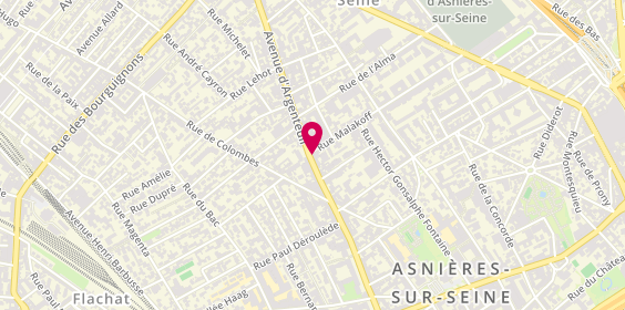 Plan de Vue & Entendue : centre Optique et Audition, 82 avenue d'Argenteuil, 92600 Asnières-sur-Seine
