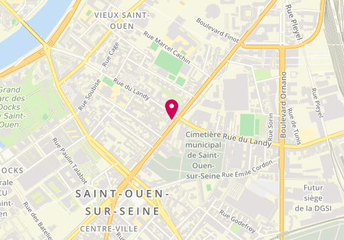 Plan de Op'tika Vision, 6 Boulevard Jean Jaurès, 93400 Saint-Ouen-sur-Seine