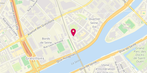 Plan de Optique 2000, 4 Rue Eugénie Eboué, 92600 Asnières-sur-Seine
