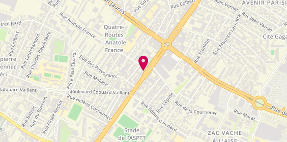 Plan de Interoptic, 23 avenue Paul Vaillant Couturier, 93120 La Courneuve