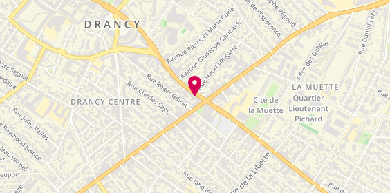 Plan de Optic Garibaldi, 72 avenue Jean Jaurès, 93700 Drancy