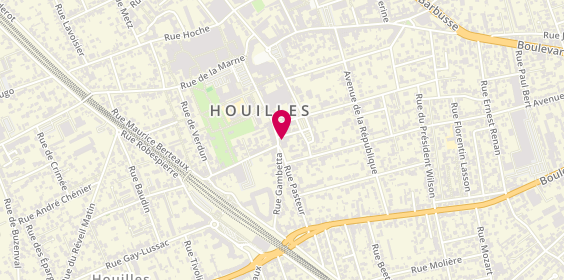 Plan de Optique Dubreuil, 19 Rue Gambetta, 78800 Houilles
