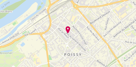 Plan de Opticien Poissy - rue de Gaulle - Krys, 59 Rue du Général de Gaulle, 78300 Poissy