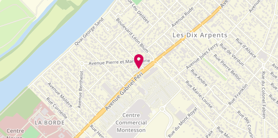 Plan de Optical Center, 283 avenue Gabriel Péri, 78360 Montesson