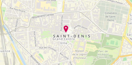 Plan de Optical Service en abrégé Os+, 8 Rue de la République, 93200 Saint-Denis