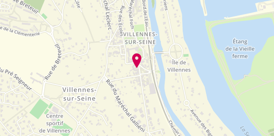 Plan de Les Opticiens de Villennes, 61 place de l'Église, 78670 Villennes-sur-Seine