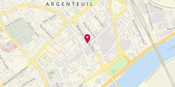 Plan de Opticien Argenteuil - Couturier - Krys, 58 Rue Paul Vaillant Couturier, 95100 Argenteuil