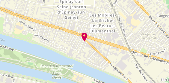 Plan de Mes Belles Lunettes, 57 Boulevard Foch, 93800 Épinay-sur-Seine