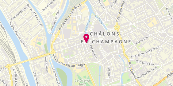 Plan de Les Opticiens Mutualistes, 39 Rue de la Marne, 51000 Châlons-en-Champagne