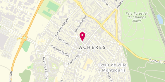 Plan de Vue d'Achères, 9 Rue Traversière, 78260 Achères