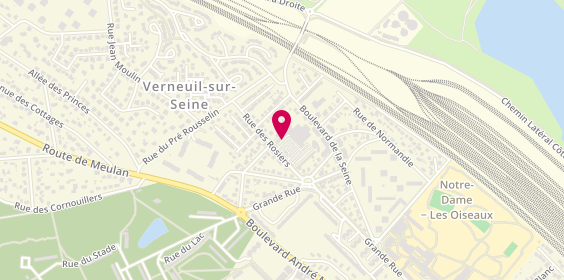 Plan de La Lunette Jaune, 33 Rue des Rosiers, 78480 Verneuil-sur-Seine