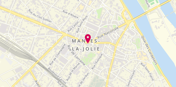Plan de Demarle Optique, 19 place de la République, 78200 Mantes-la-Jolie
