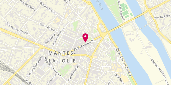 Plan de Optic 2000 - Opticien Mantes-La-Jolie, 34 Rue Nationale, 78200 Mantes-la-Jolie