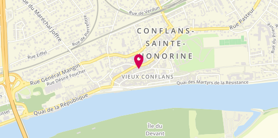 Plan de Optic City, 36 Rue Maurice Berteaux, 78700 Conflans-Sainte-Honorine
