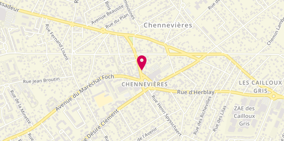 Plan de Optique Chennevières et Audition, 2 Rue de l'Ambassadeur, 78700 Conflans-Sainte-Honorine