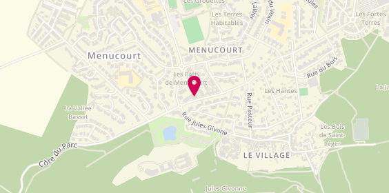 Plan de Les Opticiens du Vexin, 13 Rue de la Mareche, 95180 Menucourt