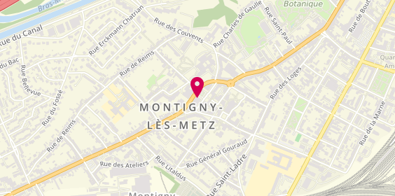Plan de Optique Montigny, 9 place Joseph Schaff, 57950 Montigny-lès-Metz