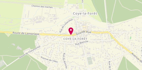Plan de Justine Optique, 75 Grande Rue, 60580 Coye-la-Forêt