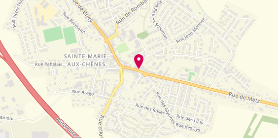 Plan de Contact Opto, 16 avenue Gambetta, 57255 Sainte-Marie-aux-Chênes