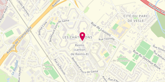 Plan de Optic des Chatillons, 9 Rue Blaise Pascal, 51100 Reims