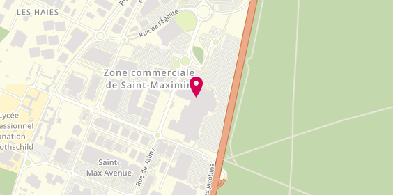 Plan de Générale d'Optique, Centre Commercial Cora
Route Nationale 16, 60740 Saint-Maximin