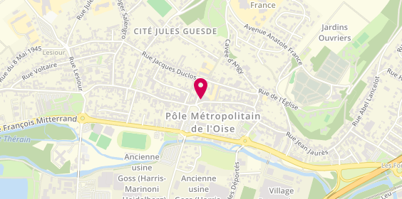 Plan de Optique Montataire, 63 Rue Jean Jaurès, 60160 Montataire